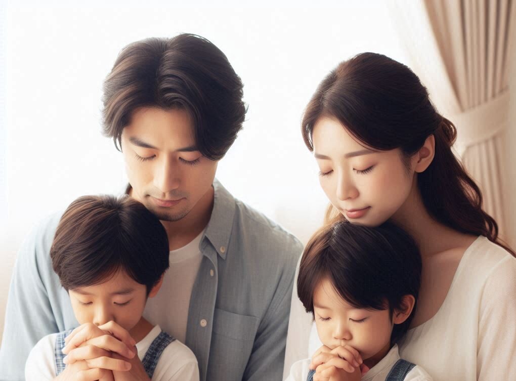 Keluarga yang berdoa