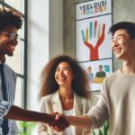 Berjabat tangan saling memafkan