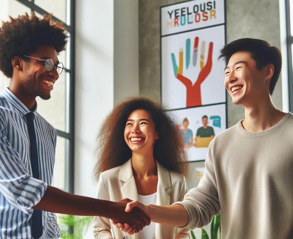 Berjabat tangan saling memafkan